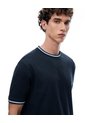 Camiseta Regular Manga Corta Azul Hombre Azul de Gef