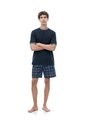 Camiseta Regular Manga Corta Azul Hombre Azul de Gef