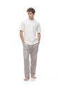 Pantalón Regular Taupe Cuadros Hombre Marron Claro de Gef