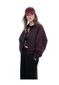 Chaqueta Regular Sin Capucha Morado Estampado Mujer Purpura de Gef