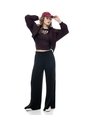 Chaqueta Regular Sin Capucha Morado Estampado Mujer Purpura de Gef