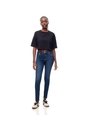 Jean Súper Skinny Tiro Medio índigo Oscuro Mujer Azul de Gef