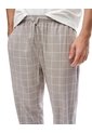 Pantalón Regular Taupe Cuadros Hombre Marron Claro de Gef