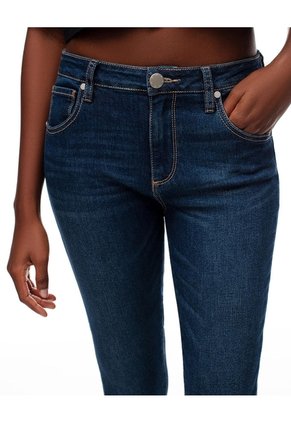 Jean Súper Skinny Tiro Medio índigo Oscuro Mujer Azul