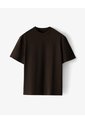 Camiseta Manga Corta Oversize Algodón Café Hombre Cafe de Gef