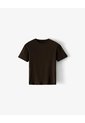 Camiseta Slim Rib Algodón Chocolate Hombre Chocolate de Gef