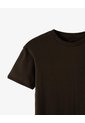 Camiseta Slim Rib Algodón Chocolate Hombre Chocolate de Gef