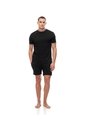 Camiseta Regular Algodón Jersey Negra Hombre Negro de Gef