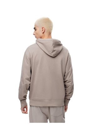 Buzo Relax Tipo Hoddie Algodón Taupe Hombre Marron