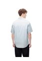 Camisa Manga Corta Regular Algodón Azul Hombre Azul de Gef