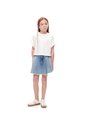 Falda Short Denim índigo Medio Niña Azul Oscuro de Gef