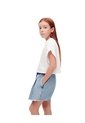 Falda Short Denim índigo Medio Niña Azul Oscuro de Gef