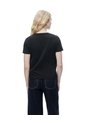 Camiseta Manga Corta Regular Negra Mujer Negro de Gef