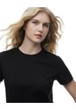 Camiseta Manga Corta Regular Negra Mujer Negro de Gef