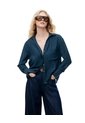 Camisa Regular Azul Mujer Azul de Gef