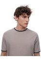 Camiseta Relax Algodón Taupe Hombre Marron Claro de Gef