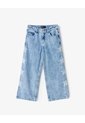 Jean Wide Leg Tiro Alto índigo Medio Niña Azul de Gef