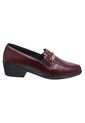Zapato Formal Mocasín Cuero Para Mujer Tacón 3 1/2 de Generic