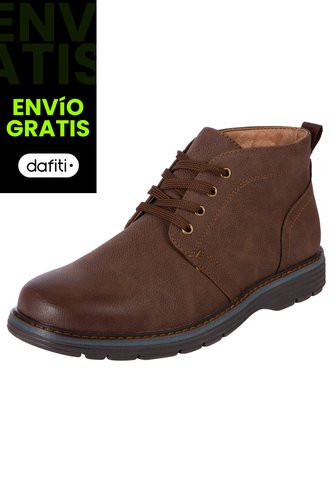 Botines Para Hombre Café Oscuro Comfort Plus 200791 Generic