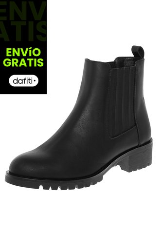 Botines Chelsea Para Mujer Negro Comfort Plus 210211 Generic