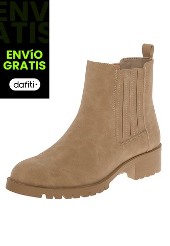 Botines Chelsea Para Mujer Bronceado Comfort Plus 210212 Generic