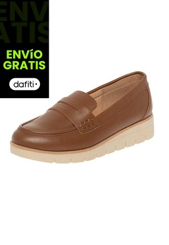 Zapatos Casuales Tipo Mocasín Kiley Para Mujer Cogñac Comfort Plus 201551 Generic