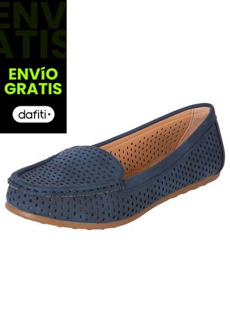 Zapatos Casuales Freya Tipo Mocasín Para Mujer Azul Comfort Plus 200833 Payless Generic
