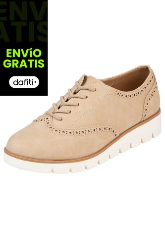 Zapatos Casuales Margo Tipo Oxford Para Mujer Beige Comfort Plus 200336 Payless Generic