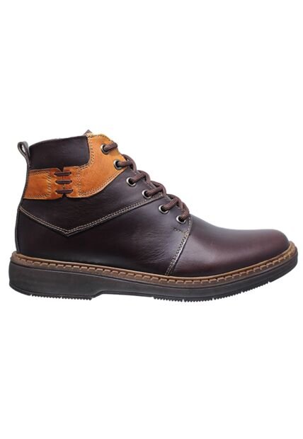 Botín Cuero De Amarrar Para Hombre