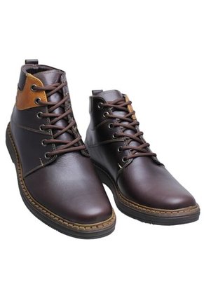 Botín Cuero De Amarrar Para Hombre