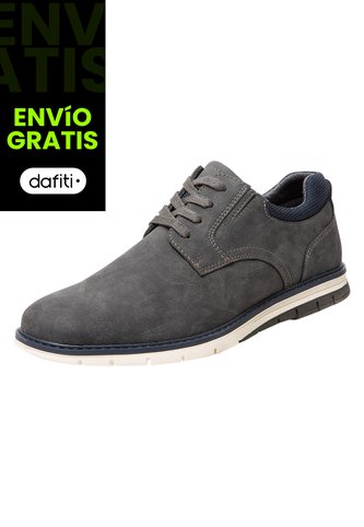 Zapatos Casuales Fortis Tipo Oxford Para Hombre Gris Oscuro Comfort Plus 199344 Payless Generic