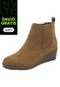 Botines Chelsea Con Taco Tipo Cuña Para Mujer Cogñac Comfort Plus 199328 Payless de Generic