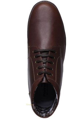 Botín De Amarrar En Cuero Casual Para Caballero