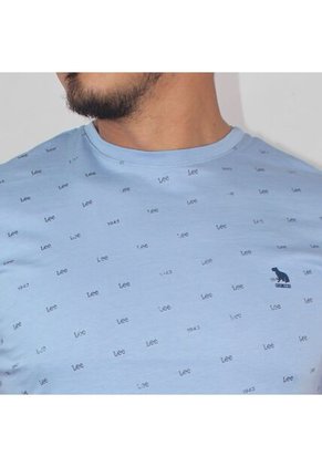 Camiseta Cuello Redondo Regular Fit Azul Claro Azul Claro/L