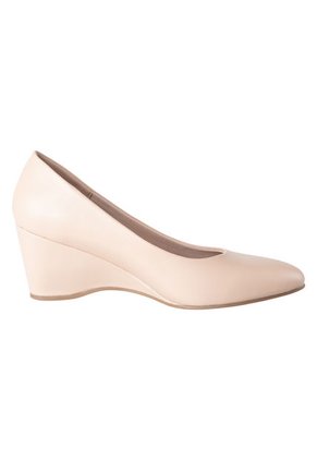 Zapatos De Tacon Tipo Cuña Karlile Para Mujer Beige Comfort Plus 193144 Payless