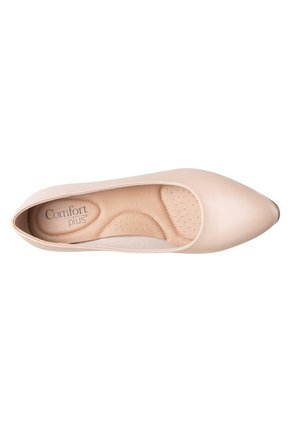 Zapatos De Tacon Tipo Cuña Karlile Para Mujer Beige Comfort Plus 193144 Payless