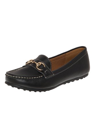 Zapatos Casuales Footsie Tipo Mocasín Para Mujer Negro Comfort Plus 211018 Generic