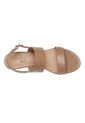Sandalias Petunia Con Taco Tipo Cuña Para Mujer Bronceado Comfort Plus 201271 de Generic