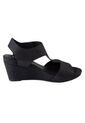 Sandalias Vanna Con Taco Tipo Cuña Para Mujer Negro Comfort Plus 199829 de Generic