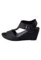Sandalias Vanna Con Taco Tipo Cuña Para Mujer Negro Comfort Plus 199829 de Generic