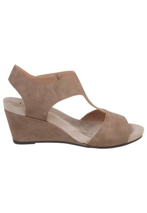 Sandalias Vanna Con Taco Tipo Cuña Para Mujer Beige Comfort Plus 199830