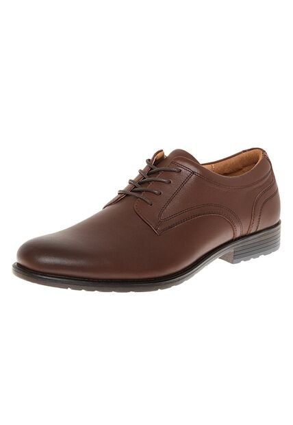 Zapatos De Vestir Para Hombre Café Medio Comfort Plus 210170