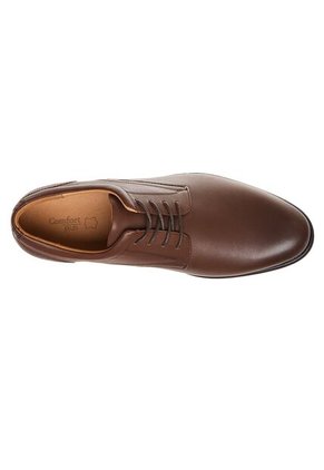 Zapatos De Vestir Para Hombre Café Medio Comfort Plus 210170