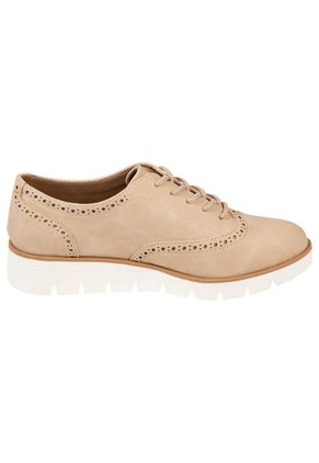 Zapatos Casuales Margo Tipo Oxford Para Mujer Beige Comfort Plus 200336 Payless