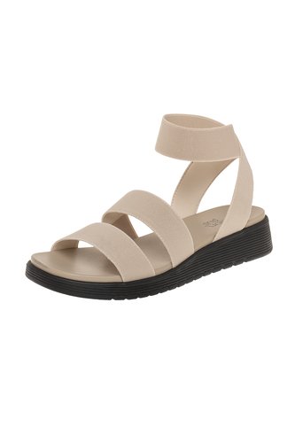 Sandalias Gore Con Taco Tipo Cuña Para Mujer Bronceado Comfort Plus 211009 Generic