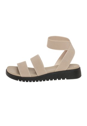 Sandalias Gore Con Taco Tipo Cuña Para Mujer Bronceado Comfort Plus 211009