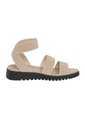 Sandalias Gore Con Taco Tipo Cuña Para Mujer Bronceado Comfort Plus 211009 de Generic