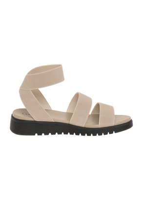 Sandalias Gore Con Taco Tipo Cuña Para Mujer Bronceado Comfort Plus 211009