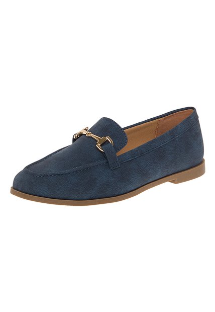 Zapatos Casuales Elena Tipo Mocasín Para Mujer Azul Oscuro Comfort Plus 211014