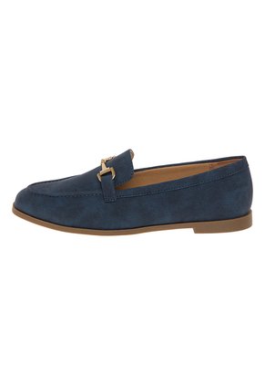 Zapatos Casuales Elena Tipo Mocasín Para Mujer Azul Oscuro Comfort Plus 211014